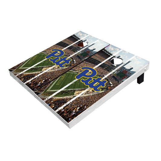 Pittsburgh Panthers Stadium Long Stripe All-Weather Cornhole Boards