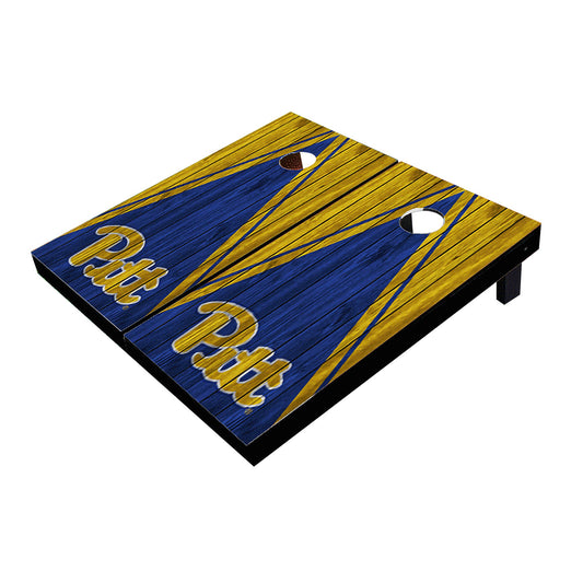 Pittsburgh Panthers Royal And Yellow Matching Triangle Cornhole Boards