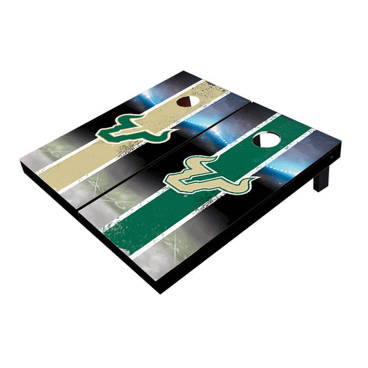 South Florida USF Bulls Field Long Stripe Alternating Cornhole Boards