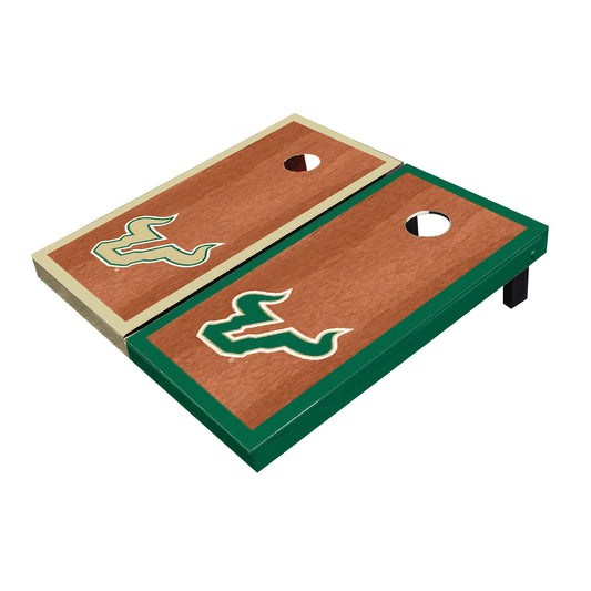South Florida USF Bulls Rosewood Alternating Border Cornhole Boards