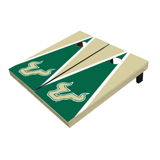 South Florida USF Bulls Green And Gold Matching Triangle All-Weather Cornhole Boards
