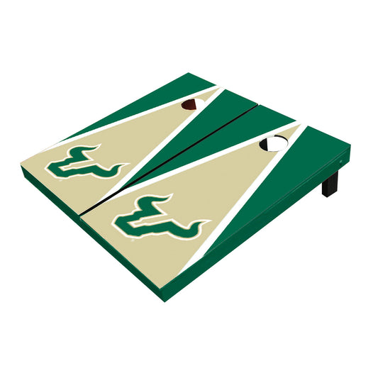 South Florida USF Bulls Gold And Green Matching Triangle Cornhole Boards