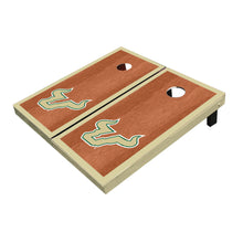 South Florida USF Bulls Gold Rosewood Matching Border All-Weather Cornhole Boards
