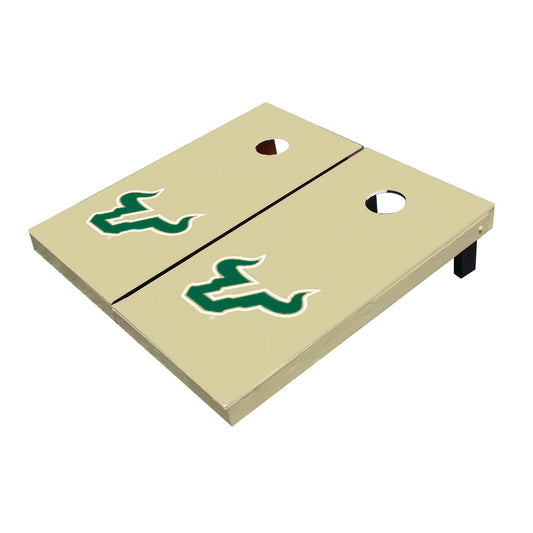 South Florida USF Bulls Gold Matching Solid Cornhole Boards