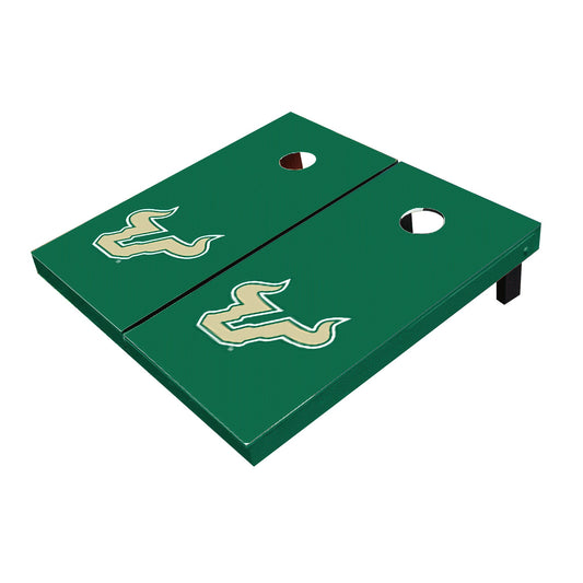 South Florida USF Bulls Green Matching Solid Cornhole Boards
