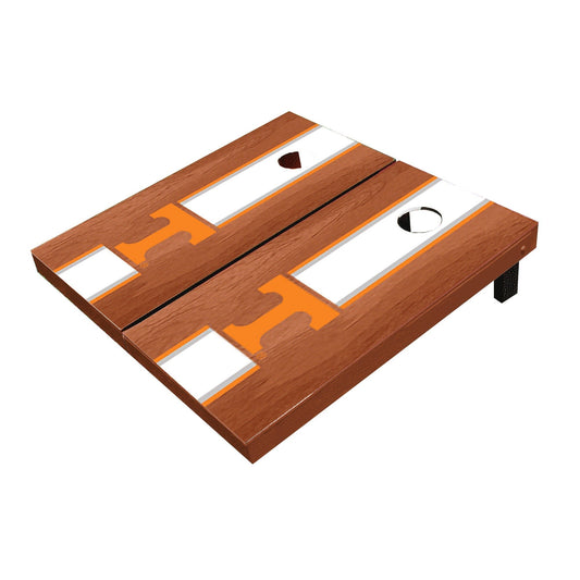 Tennessee Volunteers White Rosewood Matching Long Stripe All-Weather Cornhole Boards