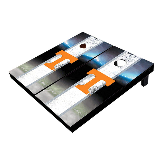 Tennessee Volunteers Field Long Stripe Matching White All-Weather Cornhole Boards