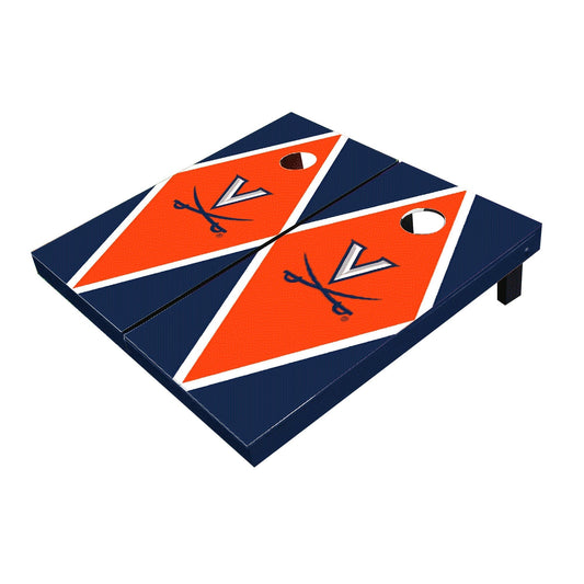 Virginia Cavaliers Orange And Navy Matching Diamond All-Weather Cornhole Boards