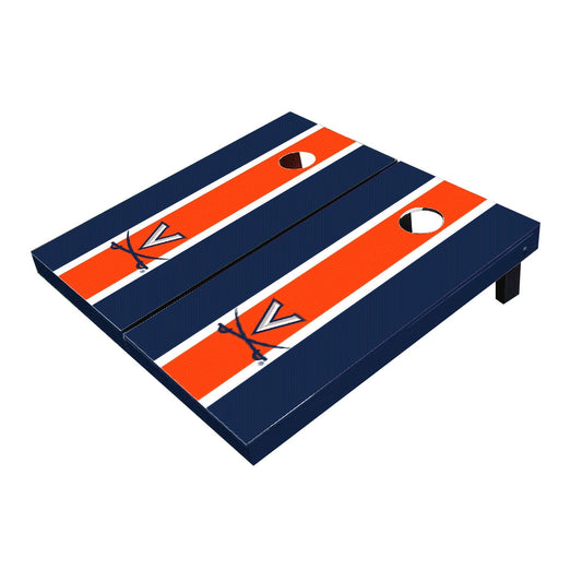 Virginia Cavaliers Orange And Navy Matching Long Stripe All-Weather Cornhole Boards