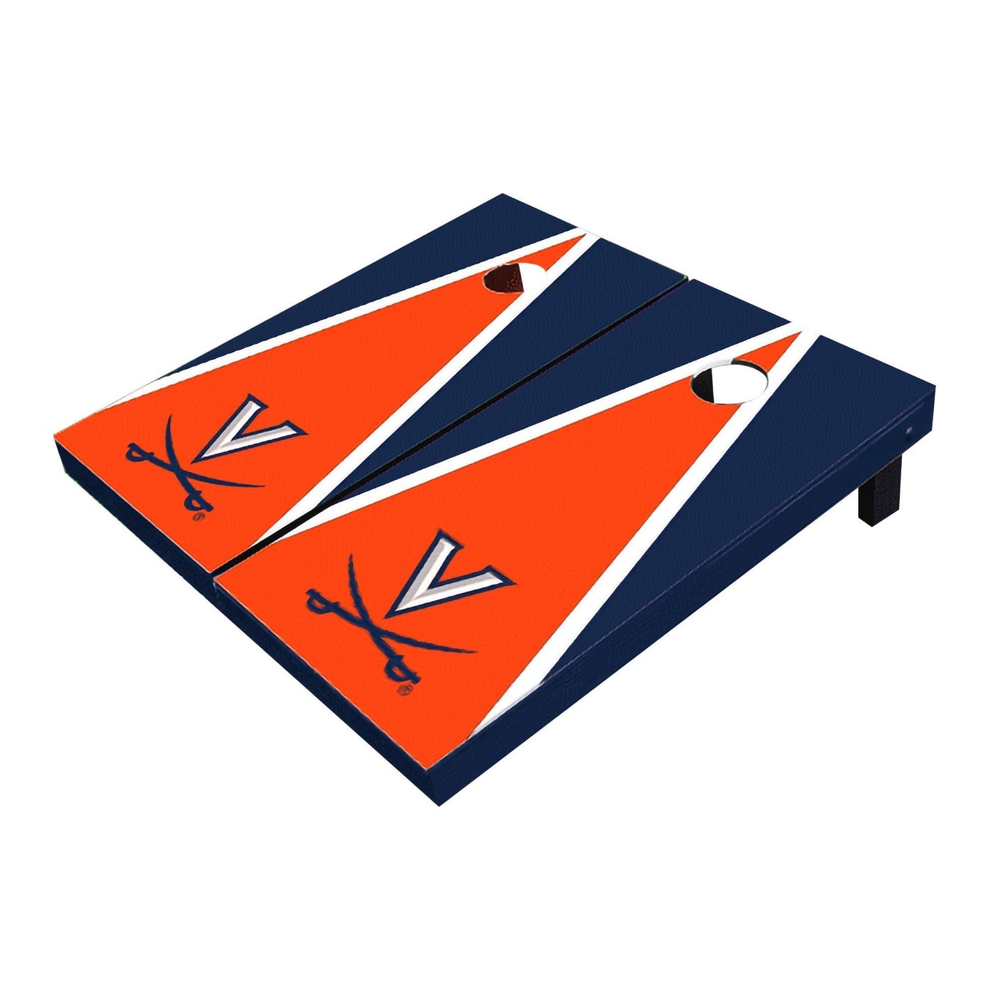 Virginia Cavaliers Orange And Navy Matching Triangle All-Weather Cornhole Boards