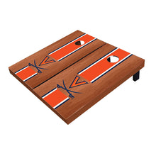 Virginia Cavaliers Orange Rosewood Matching Long Stripe All-Weather Cornhole Boards
