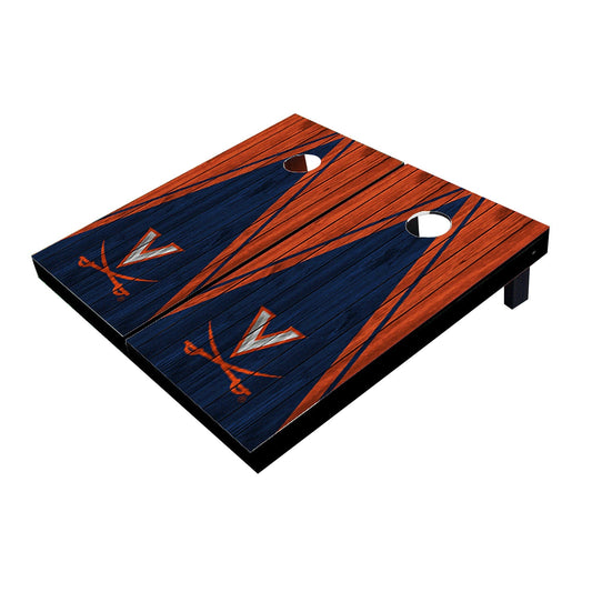 Virginia Cavaliers Navy And Orange Matching Triangle Cornhole Boards