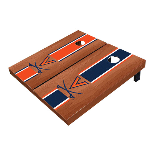 Virginia Cavaliers Rosewood Alternating Long Stripe Cornhole Boards