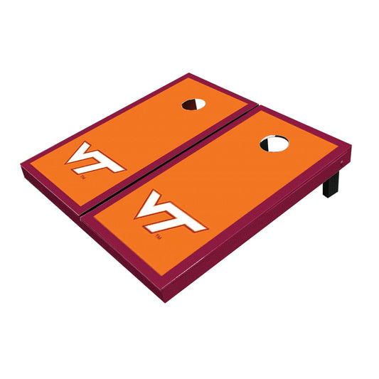 Virginia Tech Hokies Orange Matching Border Cornhole Boards
