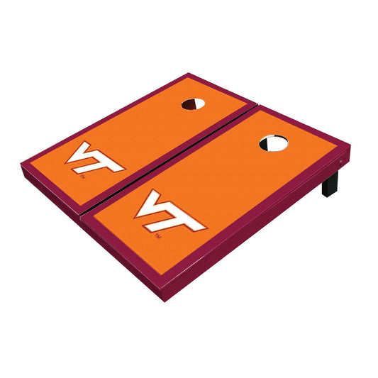 Virginia Tech Hokies Orange Matching Border All-Weather Cornhole Boards