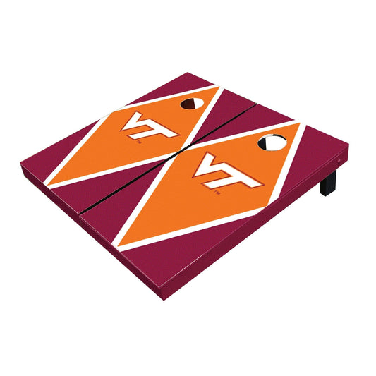 Virginia Tech Hokies Orange And Maroon Matching Diamond All-Weather Cornhole Boards