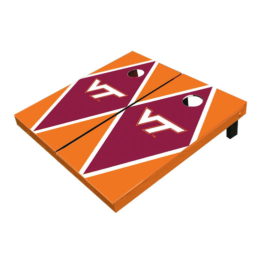 Virginia Tech Hokies Maroon And Orange Matching Diamond Cornhole Boards