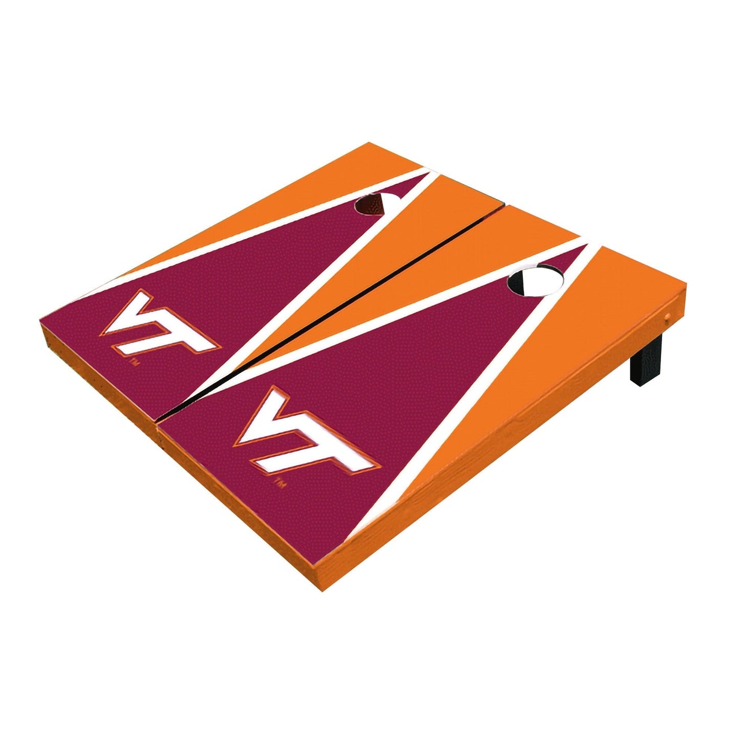 Virginia Tech Hokies Maroon And Orange Matching Triangle All-Weather Cornhole Boards