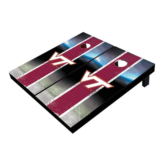 Virginia Tech Hokies Field Long Stripe Matching Maroon Cornhole Boards