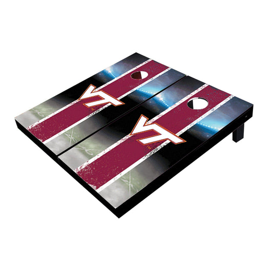 Virginia Tech Hokies Field Long Stripe Matching Maroon All-Weather Cornhole Boards