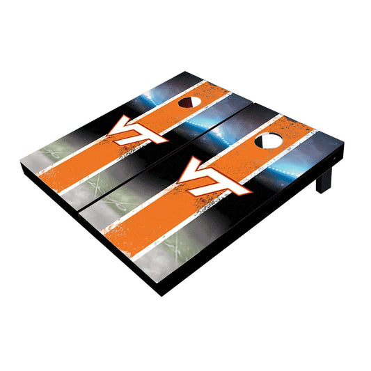 Virginia Tech Hokies Field Long Stripe Matching Orange All-Weather Cornhole Boards