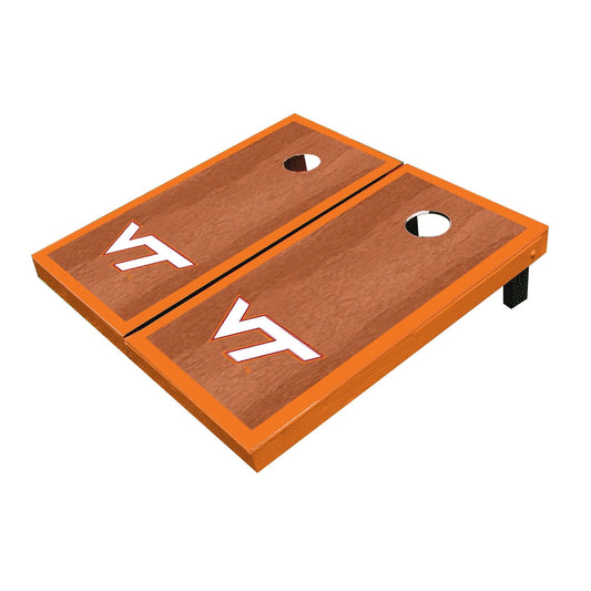 Virginia Tech Hokies Orange Rosewood Matching Borders All-Weather Cornhole Boards