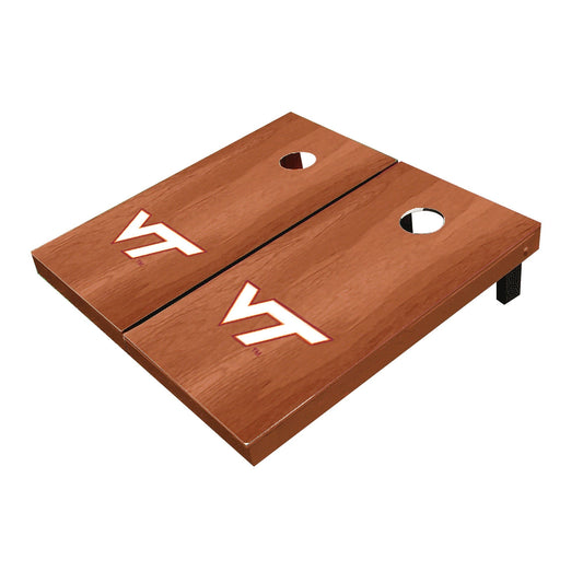 Virginia Tech Hokies Solid Rosewood Cornhole Boards