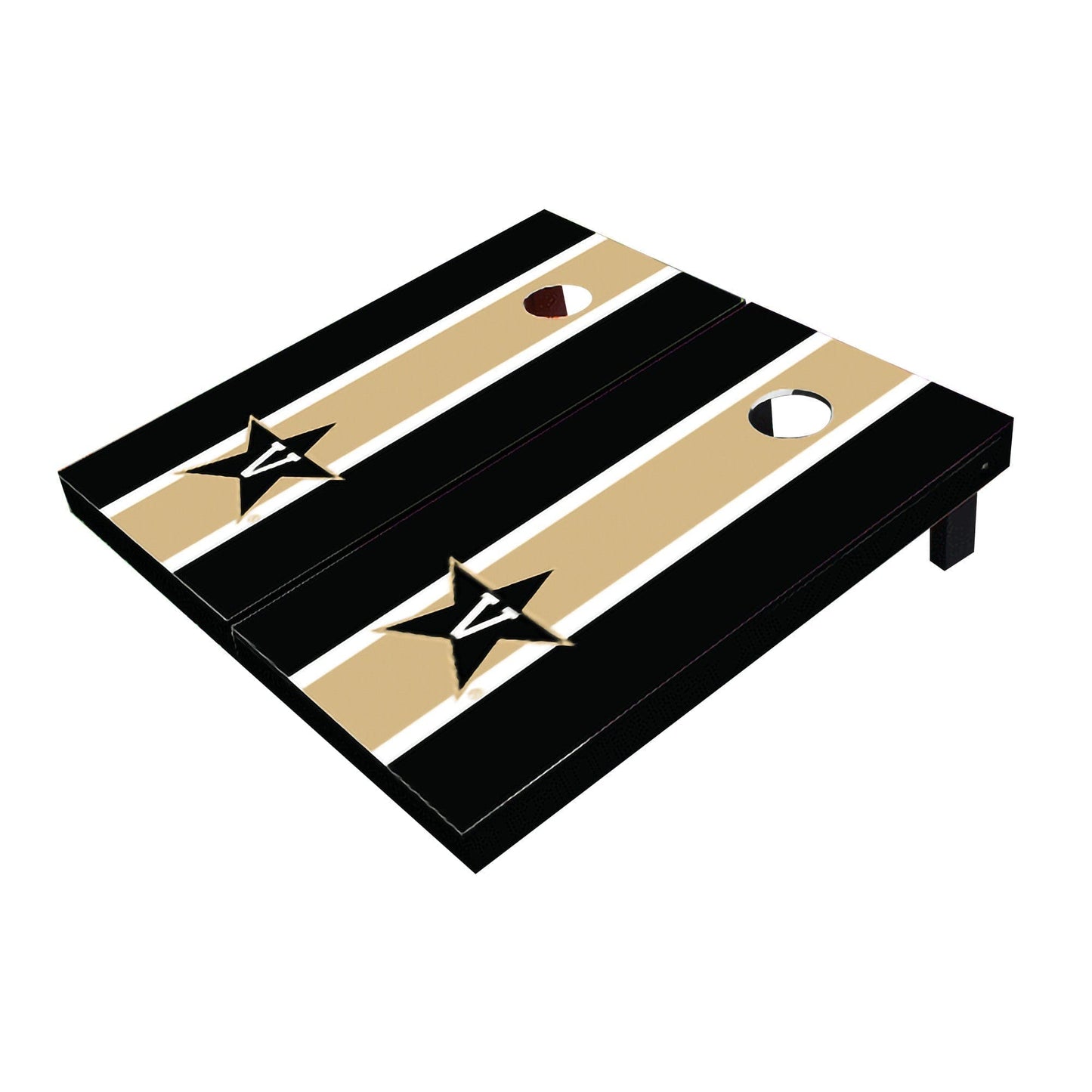 Vanderbilt Commodores Gold And Black Matching Long Stripe All-Weather Cornhole Boards