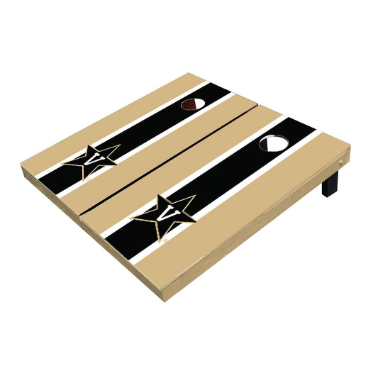 Vanderbilt Commodores Black And Gold Matching Long Stripe Cornhole Boards