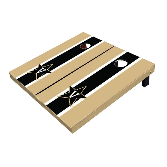 Vanderbilt Commodores Black And Gold Matching Long Stripe All-Weather Cornhole Boards