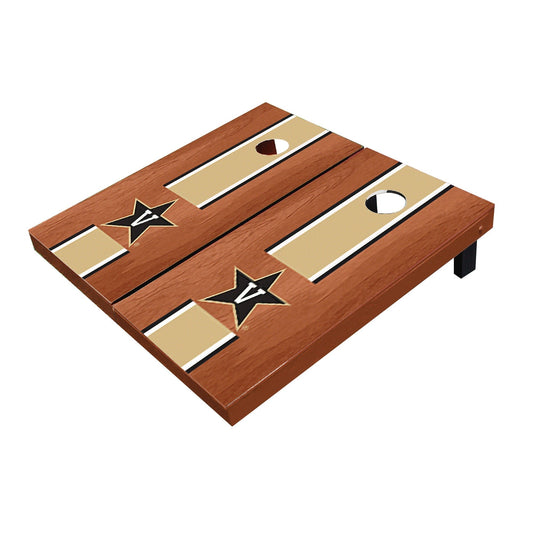 Vanderbilt Commodores Gold Rosewood Matching Long Stripe All-Weather Cornhole Boards