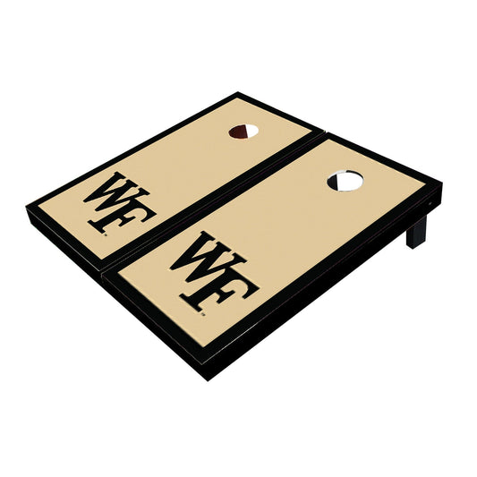 Wake Forest Demon Deacons Black Matching Border All-Weather Cornhole Boards