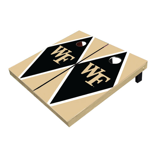 Wake Forest Demon Deacons Black And Gold Matching Diamond Cornhole Boards