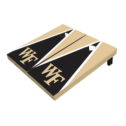 Wake Forest Demon Deacons Black And Gold Matching Triangle Cornhole Boards