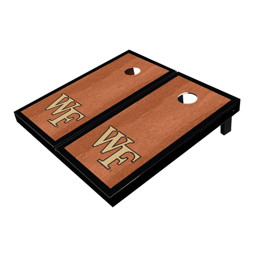Wake Forest Demon Deacons Black Rosewood Matching Borders All-Weather Cornhole Boards