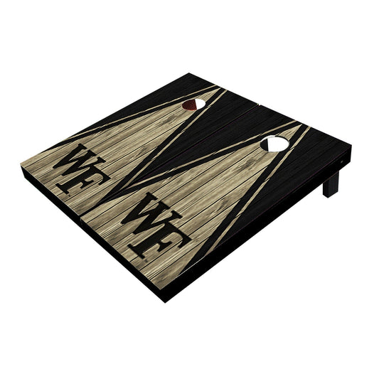 Wake Forest Demon Deacons Gold and Black Matching Triangle Cornhole Boards
