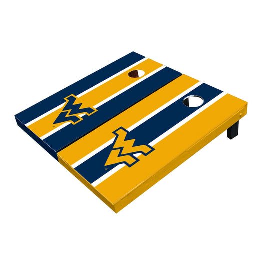 West Virginia Mountaineers Alternating Long Stripe Cornhole Boards