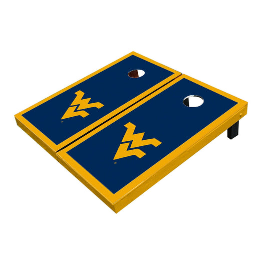 West Virginia Mountaineers Gold Matching Border Cornhole Boards