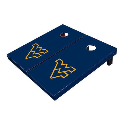 West Virginia Mountaineers Navy Matching Solid All-Weather Cornhole Boards