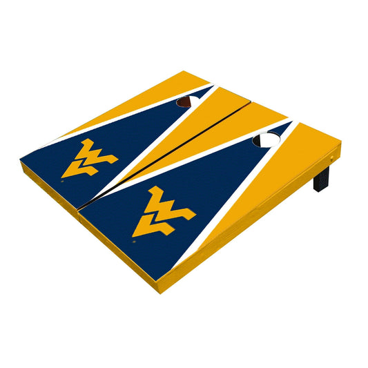 West Virginia Mountaineers Navy And Gold Matching Triangle All-Weather Cornhole Boards
