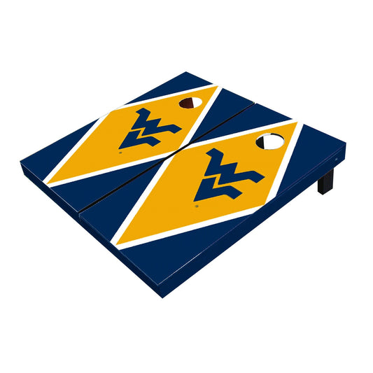 West Virginia Mountaineers Gold And Navy Matching Diamond Cornhole Boards