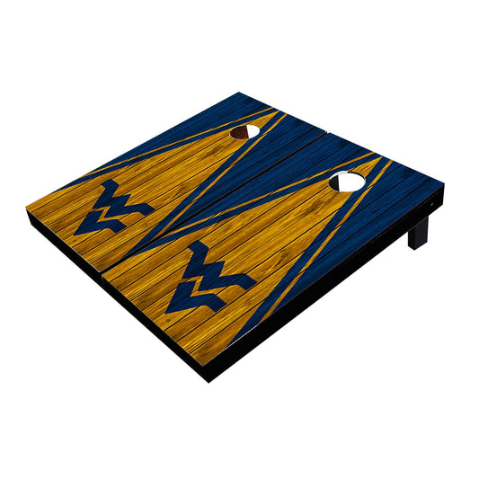 West Virginia Mountaineers Gold And Navy Matching Triangle Cornhole Boards