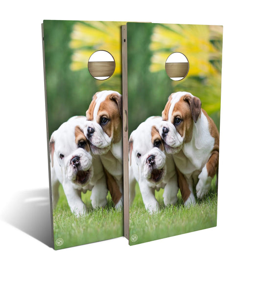 Bulldog Puppies Cornhole Boards