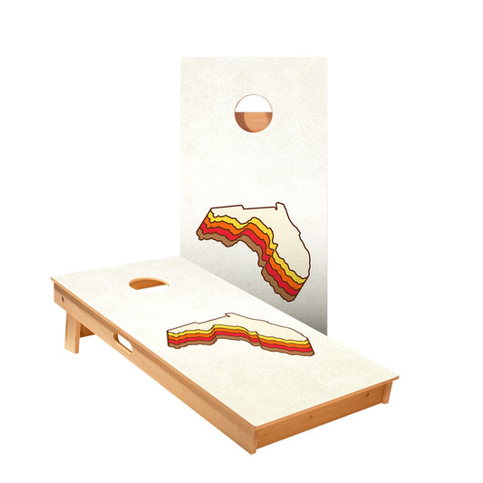 Retro Florida Cornhole Boards
