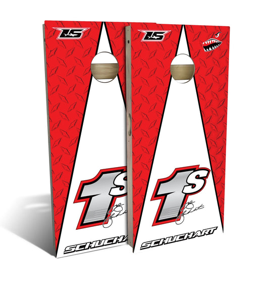 World Of Outlaws Schuchart Triangle Cornhole Boards