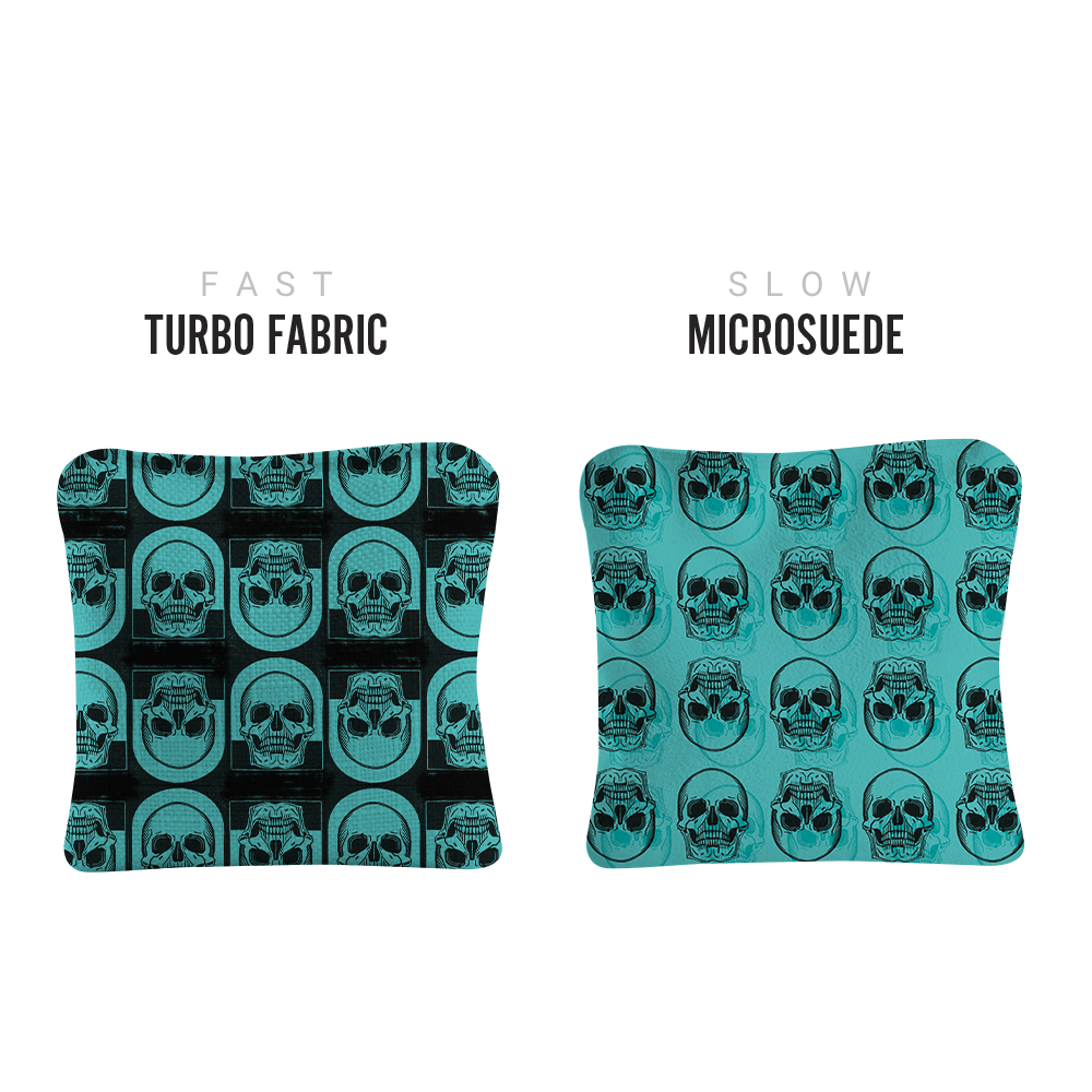 Skull Synergy Pro Teal Bag Fabric