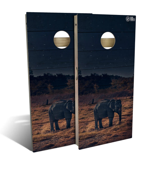 Elephant Under The Stars Cornhole Boards