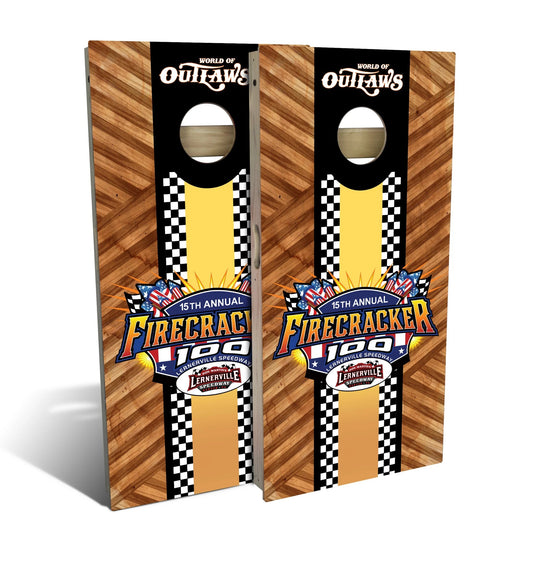 World Of Outlaws Firecrackers Cornhole Boards